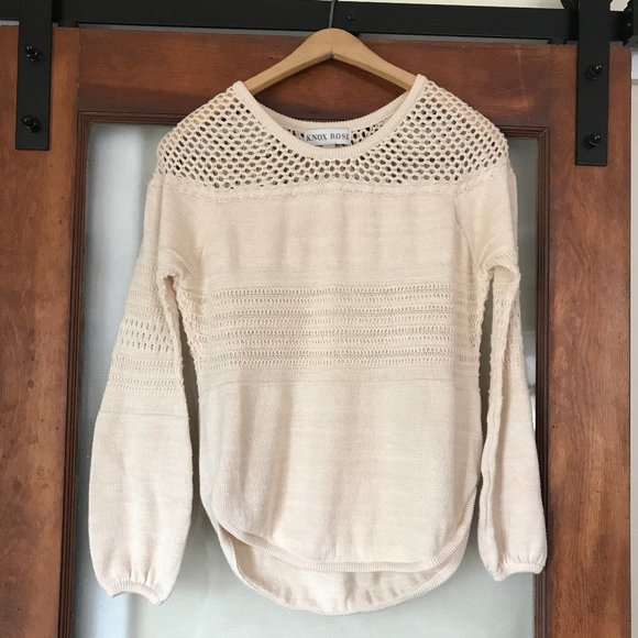 Knox Rose Sweaters - Knox Rose Sweater Cream/Tan